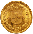 Szwajcaria 20 Franków 1886 rok