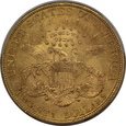 USA, 20 Dolarów Liberty Head 1897 rok, PCGS AU 58