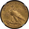 USA, 10 Dolarów Indian Head 1910 D rok, AU 58 NGC