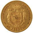 Hiszpania 25 Pesos Alfons XII 1880 M rok Madryt