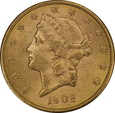 USA, 20 Dolarów Liberty Head 1902 S rok