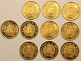 San Marino  10 szt. 2 scudi 1974-1975 /P/55.00 czystego złota