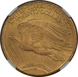 USA, 20 Dolarów St. Gaudens 1911 S rok,  NGC MS 63