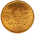 USA 20 Dolarów 1876  Rok NGC AU 53              (F)