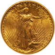 USA 20 Dolarów 1925  z certyfikatem NGC/35e/ stan  MS 62/K22/