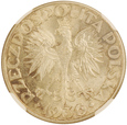Polska, II RP, 2 Złote  1936 rok, Statek, NGC MS 64 