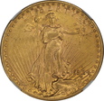 USA, 20 Dolarów St. Gaudens 1924 D rok,  NGC 