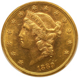 USA 20 Dolarów 1889 S  Rok PCGS MS62          (F)