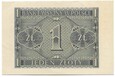 Banknot 1 Złoty 1 Sierpnia 1941r Seria AE