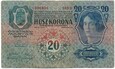 Banknot 20 Koron Austro-Węgry 1913r