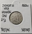Moneta Trojak Zygmunt III Waza 1622r Kraków 