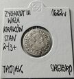 Moneta Trojak Zygmunt III Waza 1622r Kraków Stan/2-/3+