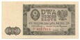 Banknot 2 Złote 1Lipca 1948 r Seria P 8317811 Stan UNC/1