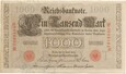 Banknot 1000 Reichsbanknote 1910r Seria M