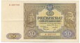 Banknot 50 Złotych 1Maja 1946 r Seria A