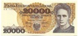20 000 Zł M. Skłodowska 1989r Seria AR