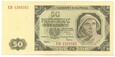 Banknot 50 Złotych 1Lipca 1948 r Seria EB