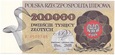 200 000 Zł Warszawa 1989r Seria B
