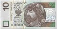 Banknot 10 Złotych Mieszko I 1994r Seria KI 0000... StanUNC