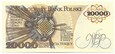 Banknot 20 000 Zł M. Skłodowska 1989r Seria AM Stan/UNC