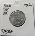 50 Groszy PRL 1968r Mennicza, Rzadka /AL