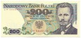 Banknot 200 Zł J. Dąbrowski 1982r CM