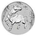 100 Dolarów - Lunar - Rok Bawoła / Bawół  - 2021 - Platyna