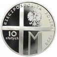 10 złotych - 20-lecie pontyfikatu Jana Pawła II - 1998 rok