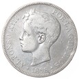 5 peset - Alfons XIII - Hiszpania - 1898 rok
