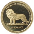 10 franków - Grecka moneta - sowa - Kongo - 2006 rok 