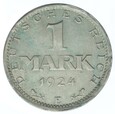 1 marka - Niemcy - 1924 rok - E