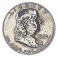 1/2 dolara - Half Dollar - Franklin - D - USA - 1963 rok