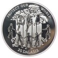 20 dalasi - Chrońmy nasz świat - Gambia - 1995 rok