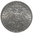 3 marki - Wilhelm II - Niemcy - Prusy - 1908 rok - A