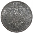 3 marki - Wilhelm II - Niemcy - Prusy - 1909 rok - A