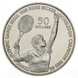 50 dolarów - Letnie Igrzyska w Seulu 1988 B. Becker - Niue - 1987 rok
