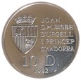 10 dinerów - Dzika przyroda-Wiewiórka pospolita - Andora - 1992 rok