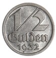 1/2 Guldena - 1932 rok - Wolne Miasto Gdańsk