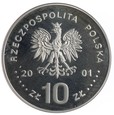 10 złotych - Jan III Sobieski Półpostać - 2001 rok