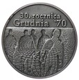 10 złotych -  30. rocznica Grudnia 70 - 2000 rok