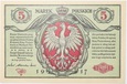 Banknot 5 Marek Polskich - 1916 rok - B