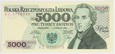 Banknot 5000 zł 1982 rok - Seria BZ
