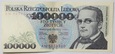 Banknot 100 000 zł 1990 rok - Seria AN