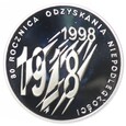 10 zł - 80. Rocznica Odzyskania Niepodległości - 1998 rok