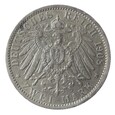 2 marki - Wilhelm II - Prusy - Niemcy - 1908 rok