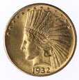 10 Dolarów - USA - Indianin - Indian Head - 1932 rok 