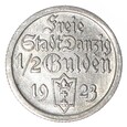 1/2 Guldena - 1923 rok - Wolne Miasto Gdańsk