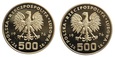 2 x 500 Złotych - K. Pułaski + T. Kościuszko - Polska - 1976 rok