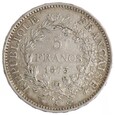 5 franków - Herkules - Francja - 1873 rok