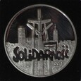 Solidarność 100 000 złotych - 1990 rok - Uncja Srebra - Typ D 